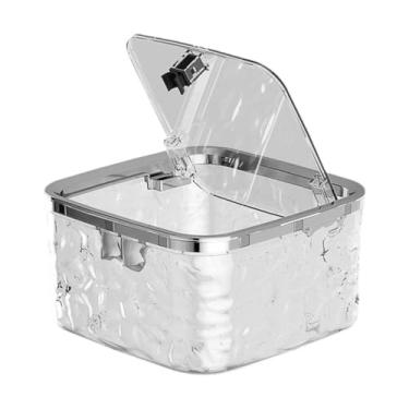 Imagem de AFXGUSD Mini Lata de Lixo de Mesa, Canal de Lixo para Mesa de Quarto, Curto