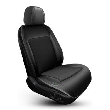 Imagem de Sojoy Capa de assento de carro com 16 ventiladores – almofada ventilada para carros, SUVs e caminhões, ajuste universal, isqueiro de 12 V, ideal para viagens diárias e viagens rodoviárias (sem capa