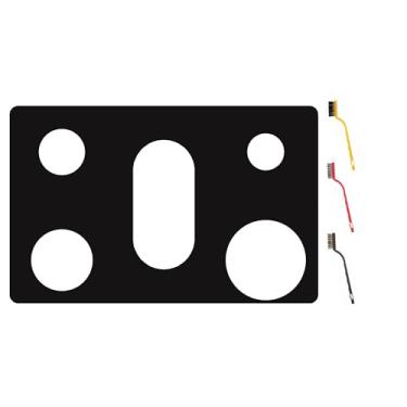 Imagem de bezoku Tampa de fogão para fogão a gás SamSung 76 cm modelo NX60A6111, NX60A6311, NX60A6511, NX60A6611, NX60A6711, NX60A6751, protetor de queimador reutilizável de 0,5 mm para protetor de fogão a gás