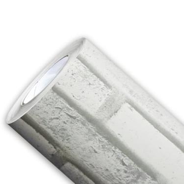 Imagem de Adesivo Tijolo Impermeável Cozinha Box Parede Decorativo Tijolinho Branco Natural