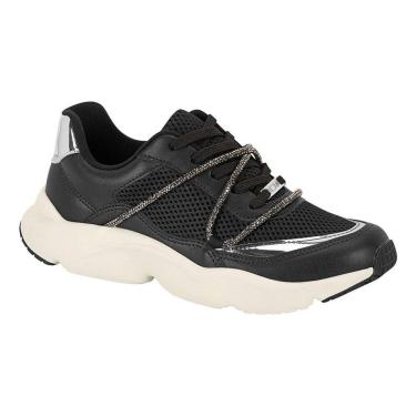 Imagem de Tênis Chunky Casual Leve Strass Brilho Fem Vizzano 1440 101