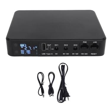 Imagem de Fockety 18000mAh Mini UPS Backup de Bateria, 5 Pontos de Venda Fonte de Alimentação de Bateria Com Saíde de Múltiplas Tensão CC 5V 9V 12V, para Roteador WiFi, Câmera de Segurança (US)