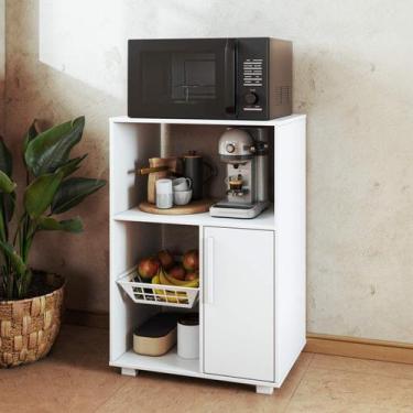 Imagem de Armário Balcão Multiuso para Cozinha com 1 porta e 1 Fruteira BRV Móve