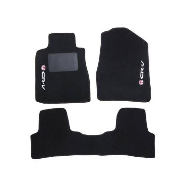 Imagem de Kit Tapete Carpete Honda Cr-V 2006 Até 2011 Preto