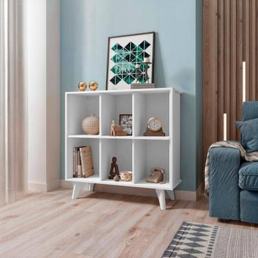 Imagem de Aparador Organizador Panama Branco - RV Móveis