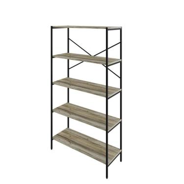 Imagem de Estante C/05 Prateleiras 152x80x33cm Tub Tueh1585 Carvalho - Carvalho /