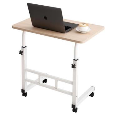 Imagem de Mesa Mesinha Notebook Laptop com Altura Ajustável e Rodinhas com Trava