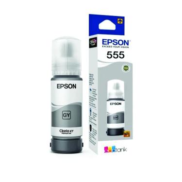 Imagem de Refil Epson 555 L8180 T55520 T555 Cinza ( Gray ) Gy Original 70ml