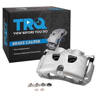 Imagem de TRQ Pinça de freio dianteira direita com suporte do lado do passageiro compatível com Ford Expedition 2010-2021 2010-2011 F-150 2009-2021 Lincoln Navigator