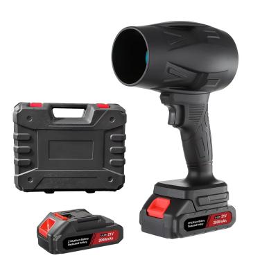 Imagem de Soprador de folhas pequeno sem fio, soprador de poeira elétrico portátil de 130.000 RPM, mini ventilador a jato seco com 2 baterias, para teclado de computador, ao ar livre, carro, casa