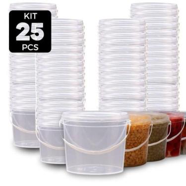 Imagem de Balde Com Tampa Lacre De Vedacao Para Alimento 25 Pçs - Nastripack