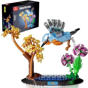 Imagem de Blocos De Montar Ornamento de Pássaro Tordo 609 Peças Castela - CASTEL