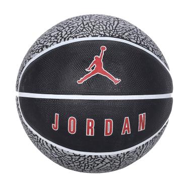 Imagem de BOLA DE BASQUETE JORDAN PLAYGROUND 2.0 8P DEFLATED WOLF GREY/BLACK/WHITE/VARSITY RED