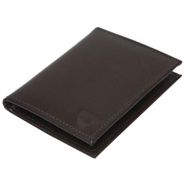 Imagem de Carteira Masculina em Couro Porta Cartão MTS - Mini carteira - Café