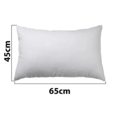 Imagem de Kit 4 Travesseiros de Fibra Siliconada - Trisoft textil, Branco