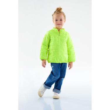 Imagem de Jaqueta Puffer Infantil para Menina Up Baby, Verde claro, 2