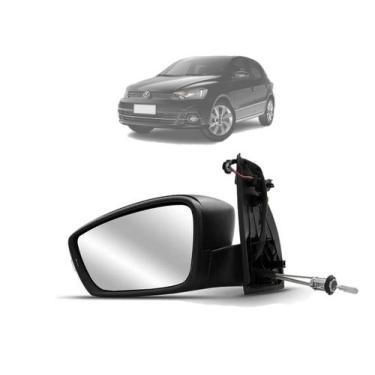 Imagem de Retrovisor manual p/ pintar c/ Seta VW Gol G6 12/... Esquerdo EB913 - 