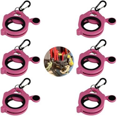Imagem de CANAANIN Conjunto de suporte de abraçadeira com zíper, resistente, colorido, atualizado para cinto de ferramentas, organizado, forte, eficiente, eletricista, reutilizável, portátil, pacote com 6
