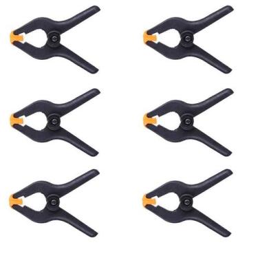 Imagem de Kit 6 Pcs Grampo Multiuso 6 Pol. 150mm Marceneiro Reforçado - OMEGA
