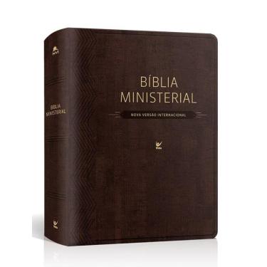Imagem de Biblia Ministerial - Nvi - Capa Pu Marrom Escuro