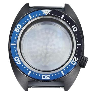 Imagem de FEIYASHI Relógio de vidro safira de 41 mm 10 ATM para NH35 NH34 NH36 Movimento Skx Modificado Abalone Peças de relógio, NH35 34 36 38 Movimento + Anel Capítulo Preto Escuro 9, Capa de relógio de luxo