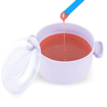 Imagem de Aquecedor de cera para depilação, aquecedor elétrico portátil de 500 ml para contas de cera duras e macias, aquecimento rápido para casa suave, aquecedor de salão para depilação Braizlian, corpo