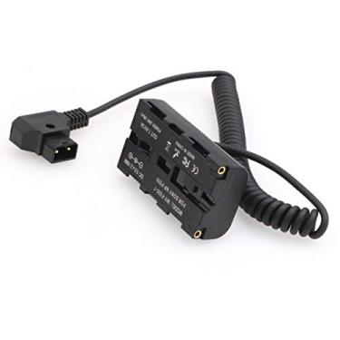 Imagem de SZRMCC D-Tap 2 pinos macho para NP-F970 F550 bateria fictícia com entrada 7,4 V 3A para Atomos Shogun Ninja Inferno SmallHD monitor