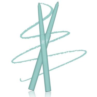 Imagem de Wavuketu Delineador verde impermeável lápis delineador verde retrátil delineador de gel verde de longa duração à prova de manchas hipoalergênico (nº 06)