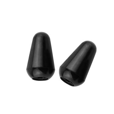 Imagem de DIAO79NI Tampa métrica básica de 3,7 mm para guitarra elétrica estilo Strat/Stratocaster, preto (conjunto de 2)