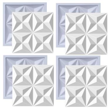 Imagem de Formas Molde pra Gesso 3D e Cimento ABS 30x30 pra Painel Revestimento de Parede