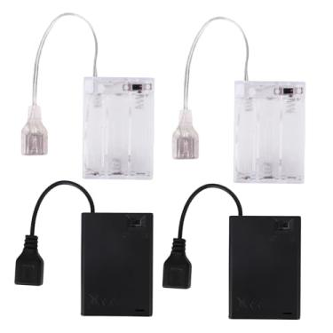 Imagem de BTFO 4unid Pacote de Bateria Portáteis para Letreiro de Neon LED 5V, Converte Luzes Neon USB em Fonte Alimentação Caixa Baterias Portátil Operada Por Bateria para Uso Interno e Externo
