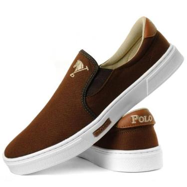 Imagem de Sapatilha Masculina Polo Joy Slip - Café, 37, Café