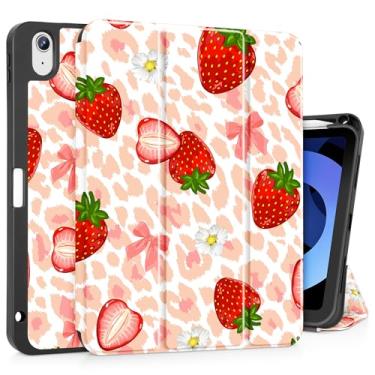 Imagem de May Chen Capa para iPad Air 11 polegadas (M3 2025/M2 2024) 7ª/6ª geração/iPad Air 11 polegadas 5ª/4ª geração, versão 2022 2020 com Pencel Hodel, suporte com três dobras, suporte automático para