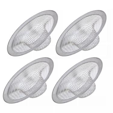 Imagem de Kit 4 Ralinho Para Pia Cozinha Tanque Inox Top 1/2 52Mm