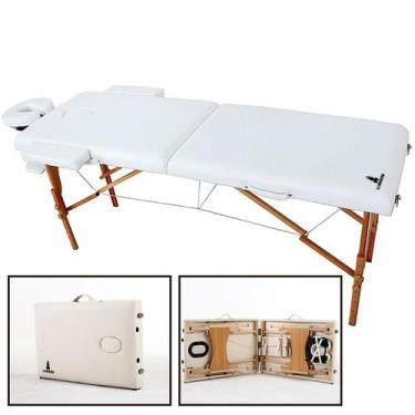 Imagem de Maca Portátil Dobrável Estética Madeira Regulável - GT6014 Lorben