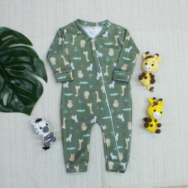 Imagem de Macacão Soft Bebê Tecido Macio e Zíper Frontal da Gola à Perninha Safa