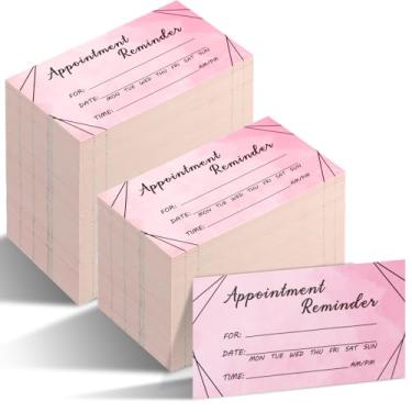 Imagem de Seajan 1000 cartões de compromisso em massa para clientes comerciais, salão de cabeleireiro, consultório odontológico, massagista, cuidados pessoais, cabeleireiro, médicos e muito mais (Diário, rosa)