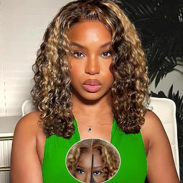 Imagem de Peruca Fronbanis Ombre Bob Human Hair 4/27 Loira Mel 20cm