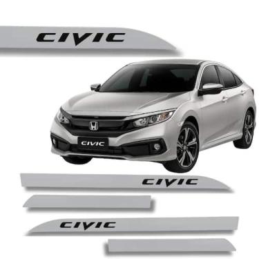 Imagem de Friso Porta Honda Civic Original Prata Platinuim 2022 à 2026