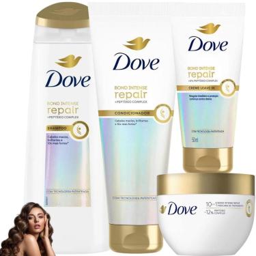 Imagem de Kit Dove Leave In Intense Mascara Bond Repair Miracles Total