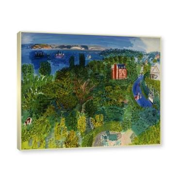 Imagem de Moldura de champanhe. Impressões Raoul Dufy, (sem título 36), pôster de viagem vintage, arte impressionista, imagem de arte de parede em tela para decoração de casa. 40 x 48 cm-15,7 x 18,9 pol