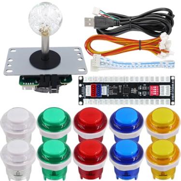 Imagem de SJ@JX All-Button Arcade Controller with Microswitch Button Raspberry Pi RP2040 Encoder, Ultra-Low Latency Fight Game Joystick for PC and Nintendo Switch 2