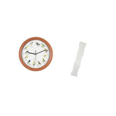 Imagem de Fenteer Relógio de Parede de Pássaro Cantando, Abajur de Papel, Relógios de Parede de Pássaros, Relógios de Parede, Relógios Pendurados, Decoração Aconchegant