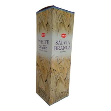 Imagem de Incenso Indiano Hem Sálvia Branca - Limpeza Espiritual Cx.25un.8v.