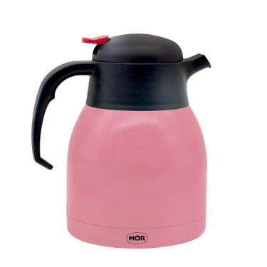 Imagem de Bule Inox Com Gatilho Trendy 1,2 Litros - Pêssego - MOR
