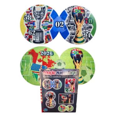 Imagem de Kit 2 Quebra-cabeça Infinitos Taça Copa Brasil de 180 peças em madeira