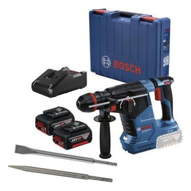 Imagem de Kit Martelete Rompedor Gbh 187-li Brushless 2 Bat 4ah Bosch
