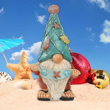 Imagem de LIYAOLI Decoração de aquário de peixes, resina, oceano, gnomos, estátuas, decorações para aquários de peixes, acessórios pequenos, engraçados, decoração do oceano, brinquedo de peixe para betta