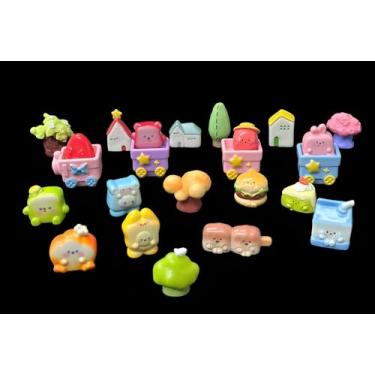 Imagem de Mini enfeites de resina, conjunto de estatuetas em miniatura, ornamentos fofos para fazer garrafas, faça você mesmo, aquário, paisagem, artesanato, decoração de Halloween, 24 peças