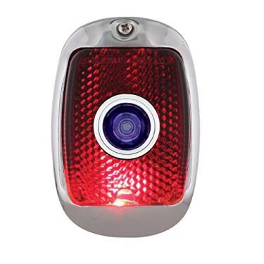 Imagem de United Pacific Luz traseira com invólucro de aço inoxidável e pontos azuis para caminhões Chevy e GMC 1940-53 - R/H
